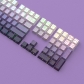 Contour Line Starry Purple 104+29 Keys PBT Doubleshot Side Legends Keycaps Set Cherry Profile for Cherry MX Keyboard